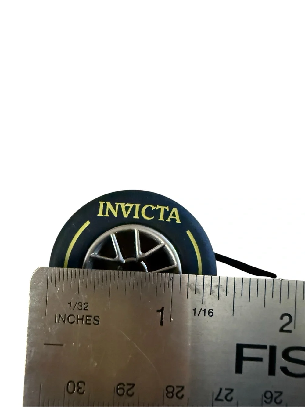 Formula 1 NEW Invicta Black and Yellow Racing Tire Keyring